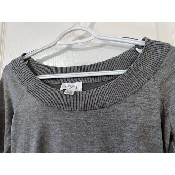 Ann Taylor Loft Long Sleeve Grey Shirt Small‎ - Picture 5 of 5